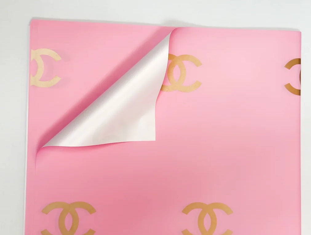 Wrapping Paper - Channel Pink