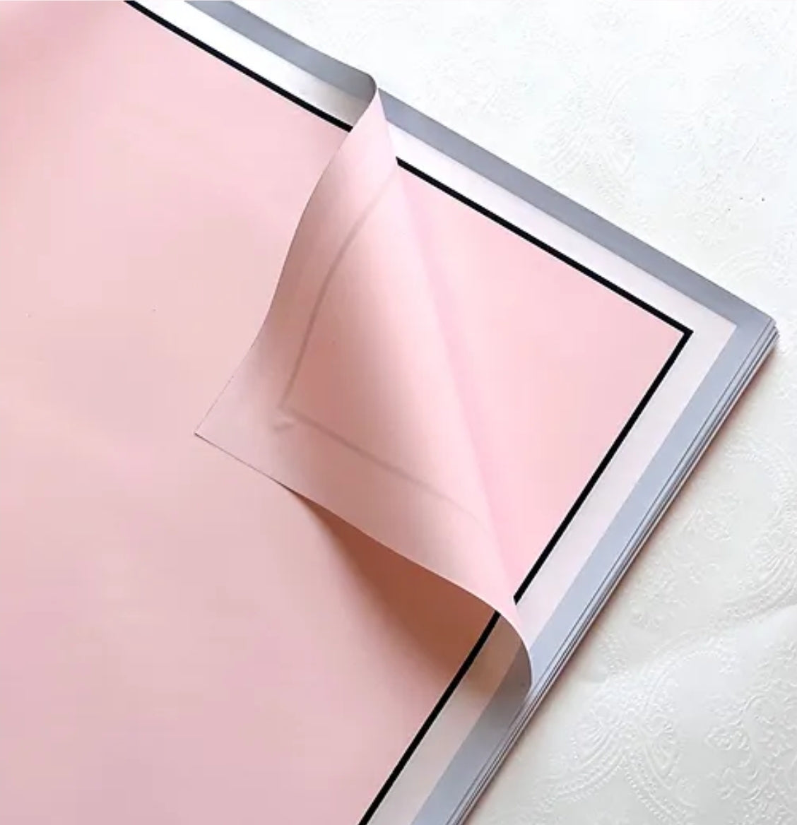 Pink, white and grey