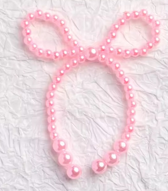 Pearl Bow Ivory- pack of 5