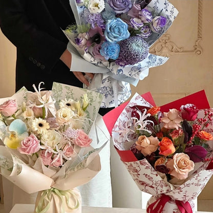 Flower bird wrapping