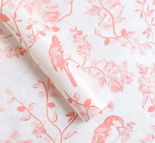 Flower bird wrapping
