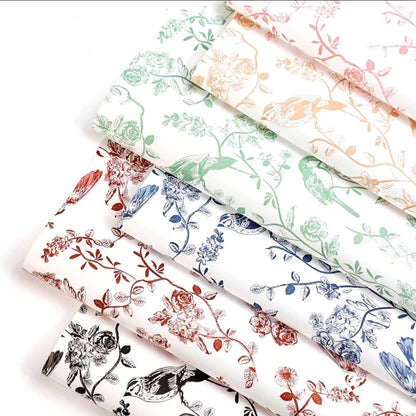 Flower bird wrapping