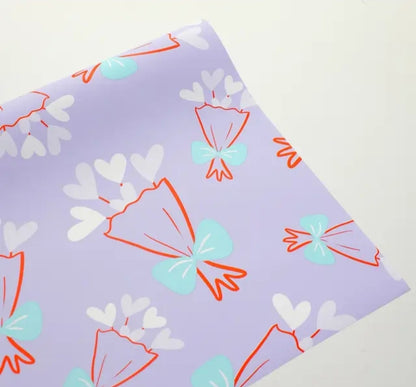 Coquett bow wrapping paper